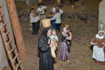 Encendido de la decoración navideña e inauguración del belén canario de Los Llanos  (Foto Francisco Javier Santana)